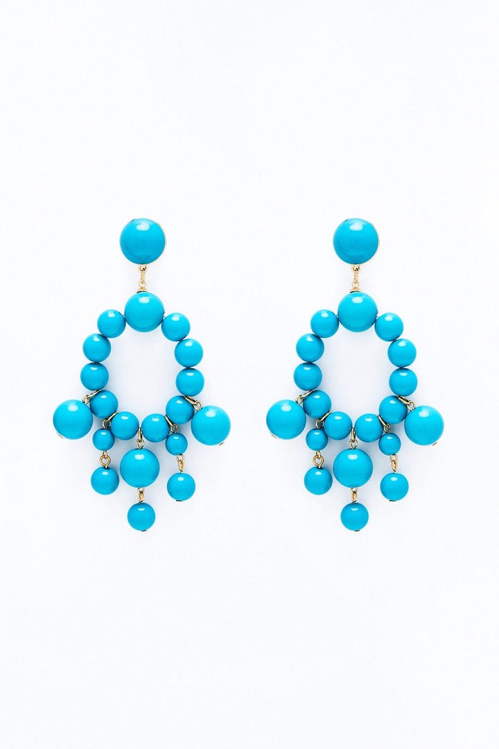 Where To Find You Drop Earrings - Turquoise