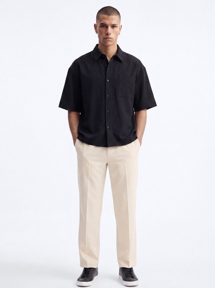 Modern Essential Slim Trouser - Beige