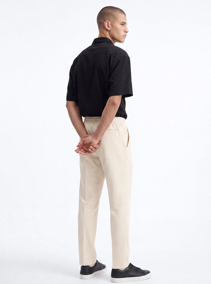 Modern Essential Slim Trouser - Beige