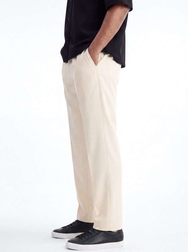 Modern Essential Slim Trouser - Beige