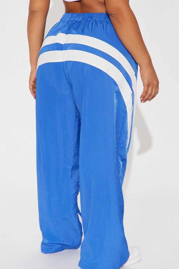 Follow The Curve Windbreaker Track Pant - Blue