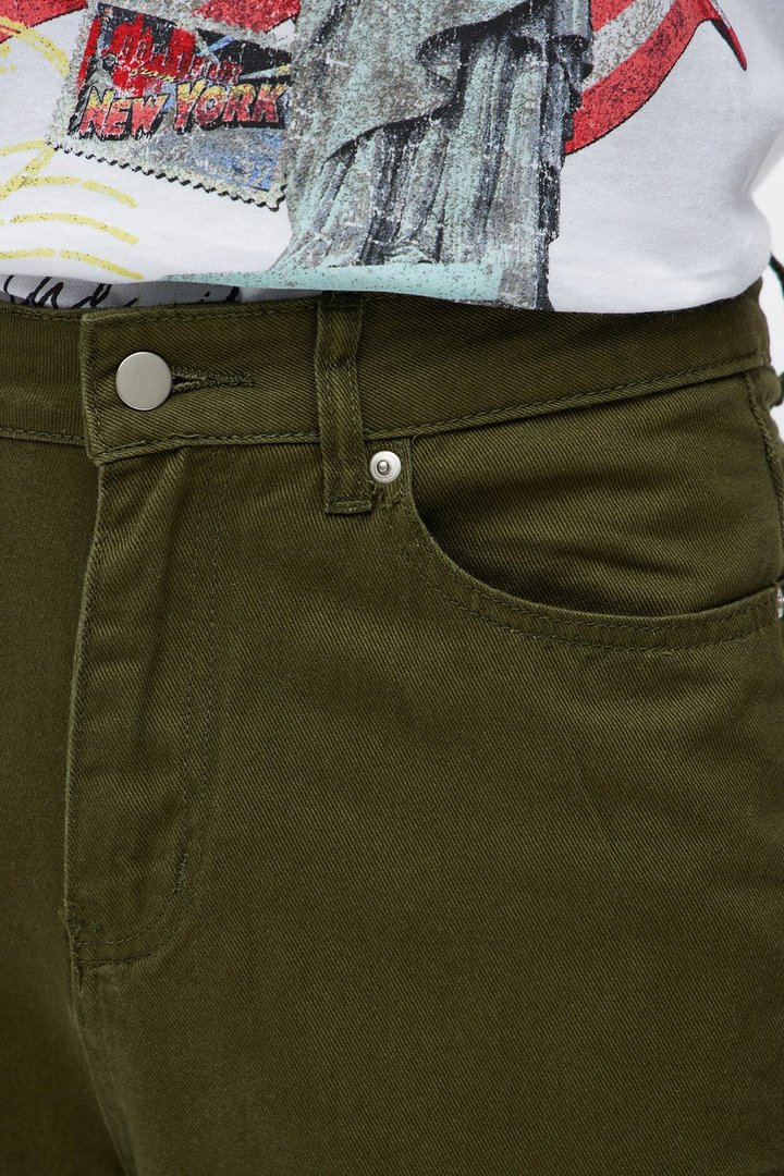 Baggy Don't Play Me Cargo Pants - Olive