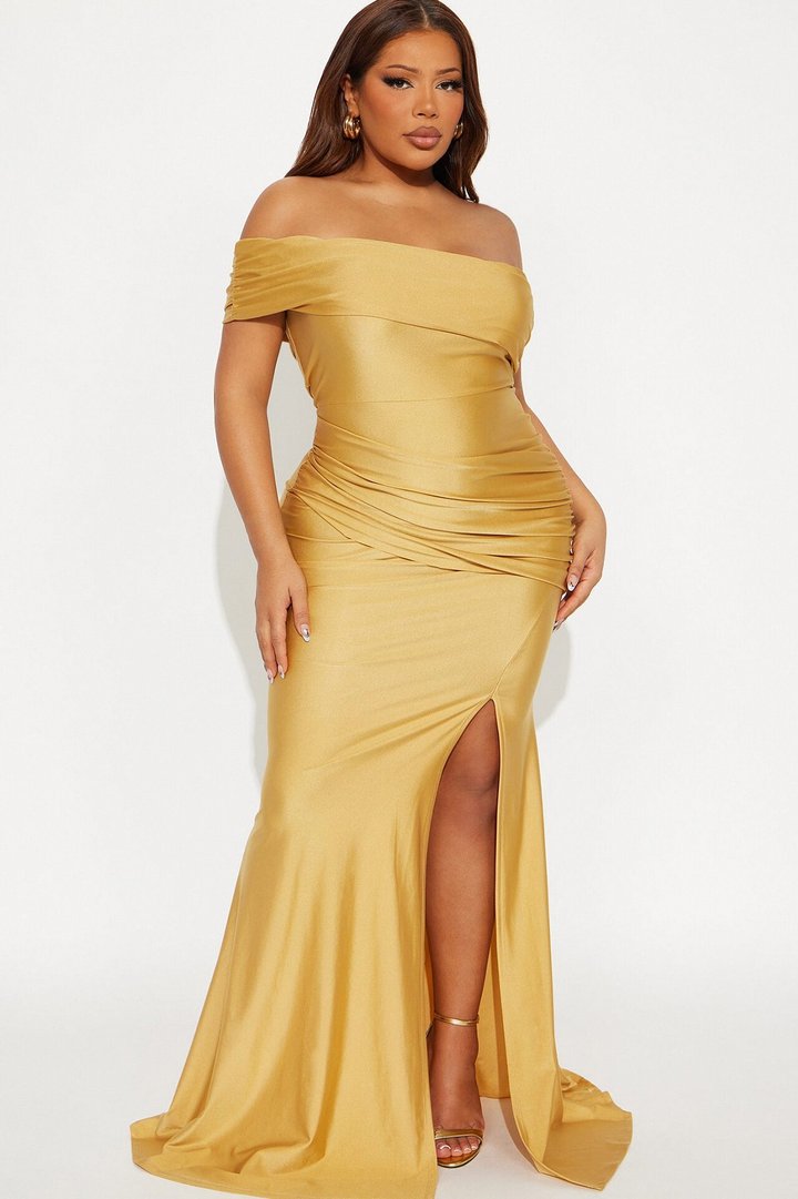 Save A Dance Maxi Dress - Gold