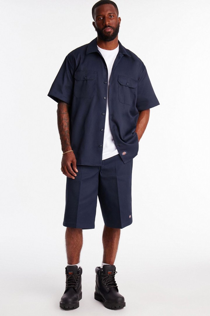 Dickies Short Sleeve Work Shirt - Navy