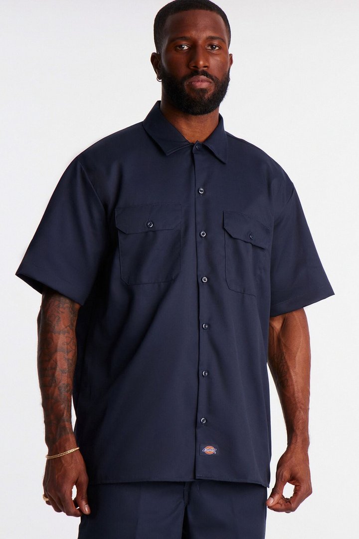 Dickies Short Sleeve Work Shirt - Navy