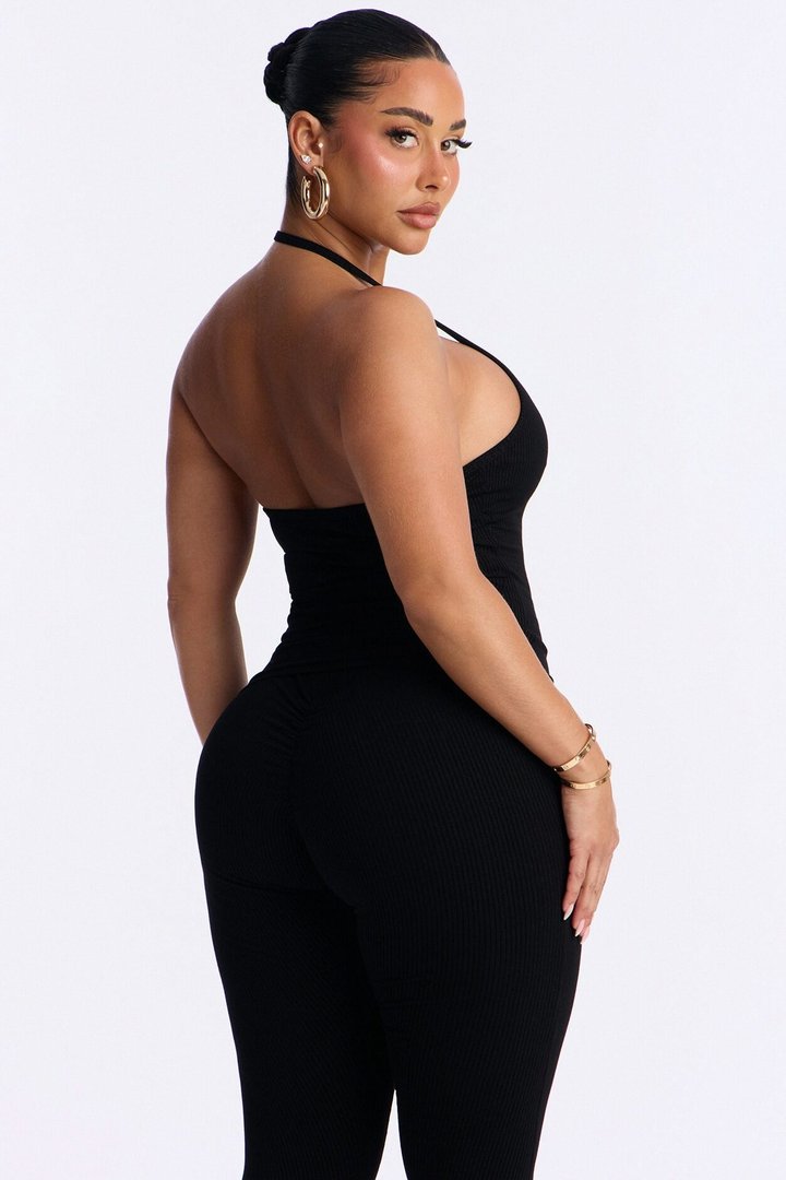 Gaia Snatched Tank Top - Black