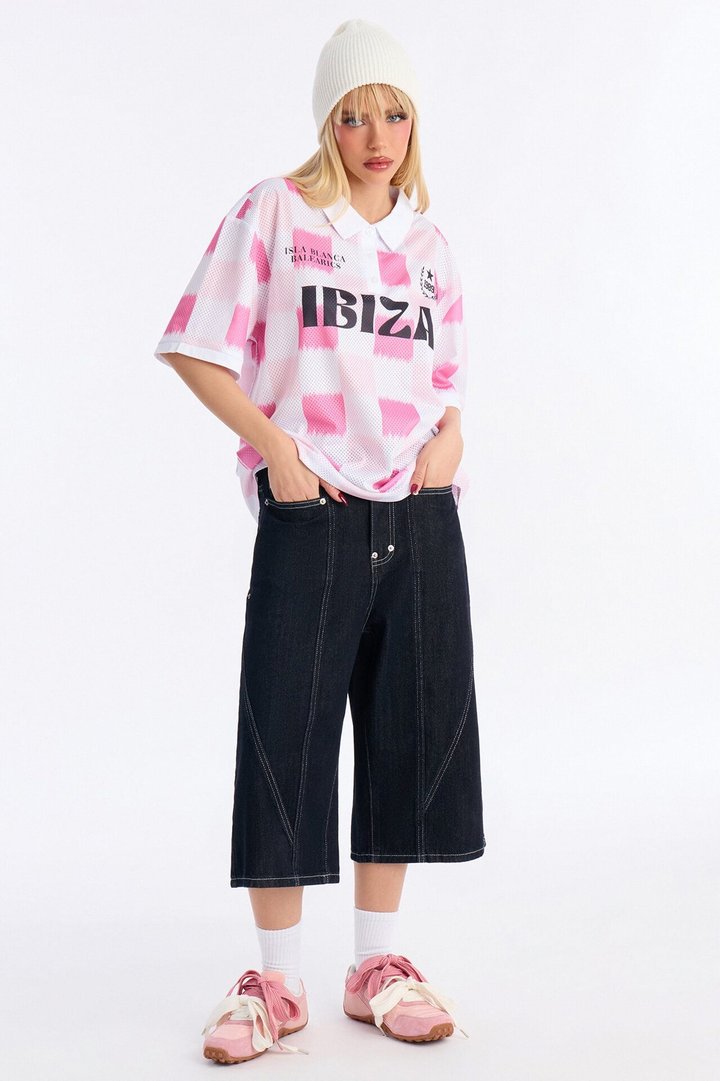 Ibiza Checkered Jersey - Pink/combo
