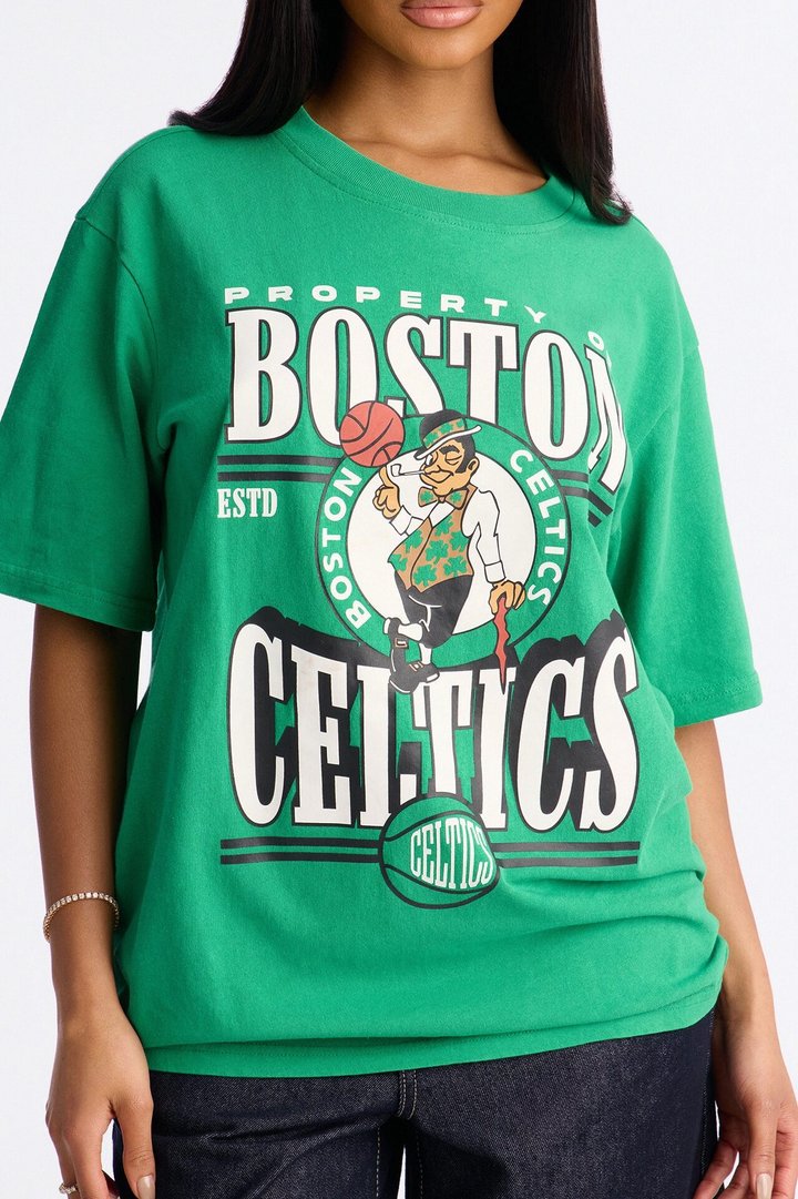 NBA Boston Celtics Washed Oversized Tee - Kelly Green