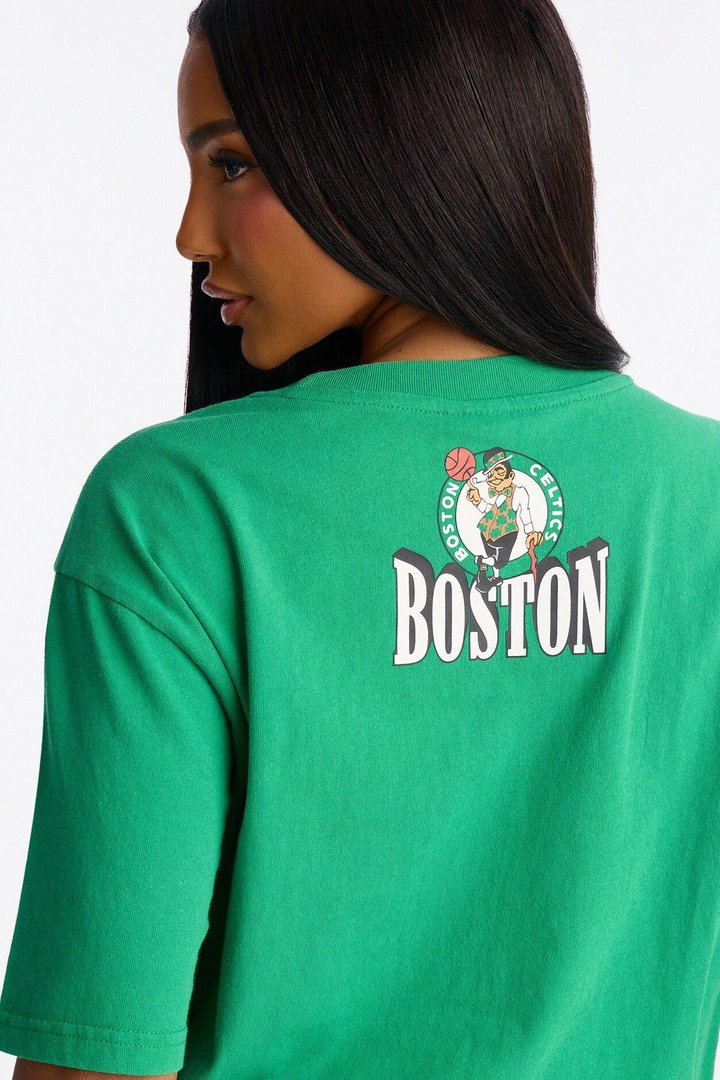 NBA Boston Celtics Washed Oversized Tee - Kelly Green