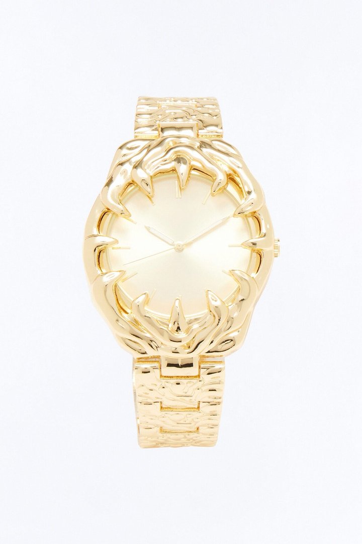 Over The Moon Analog Watch - Gold/Gold