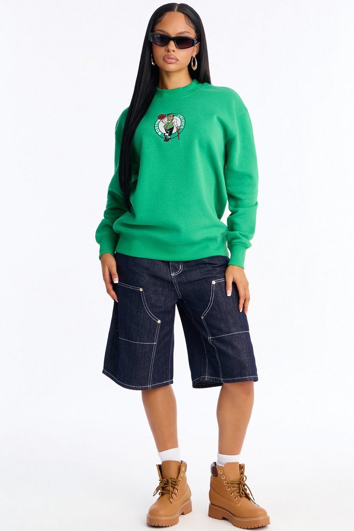 NBA Boston Celtics Fleece Crew Neck Sweatshirt - Kelly Green