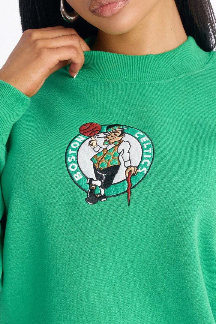 NBA Boston Celtics Fleece Crew Neck Sweatshirt - Kelly Green