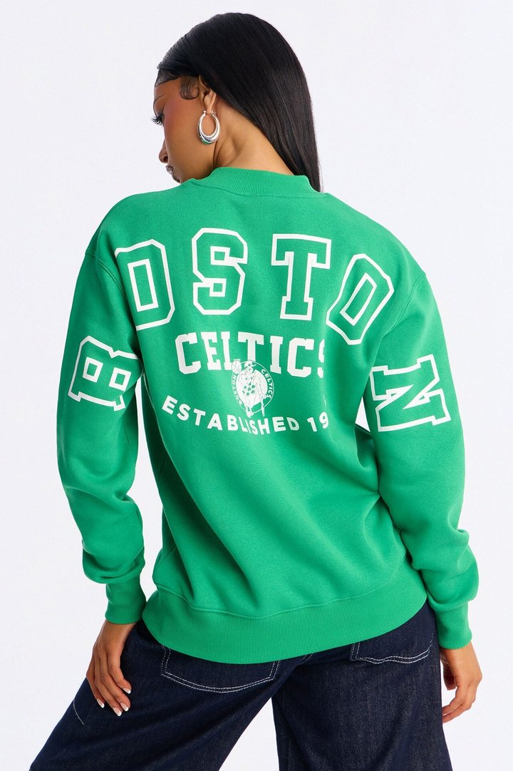 NBA Boston Celtics Fleece Crew Neck Sweatshirt - Kelly Green