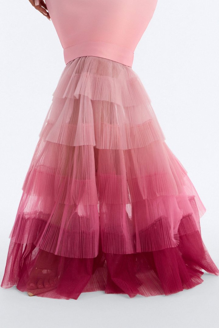 Loss For Words Bandage Gown - Pink/combo