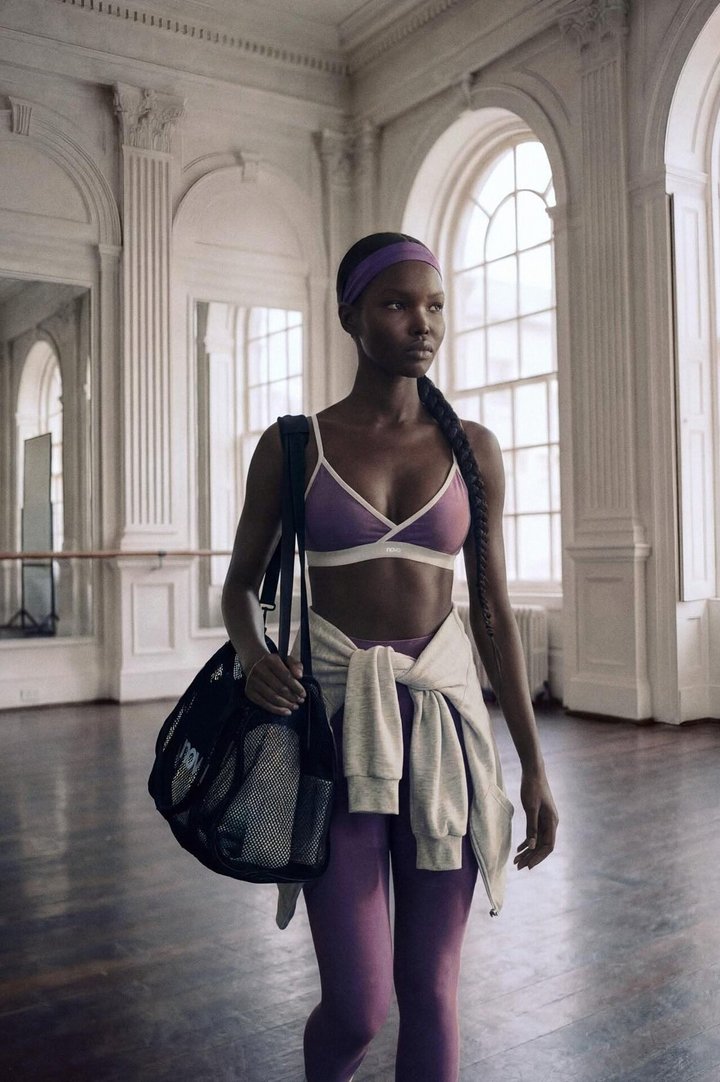 CloudForm™ V Front Contrast Sports Bra - Iris