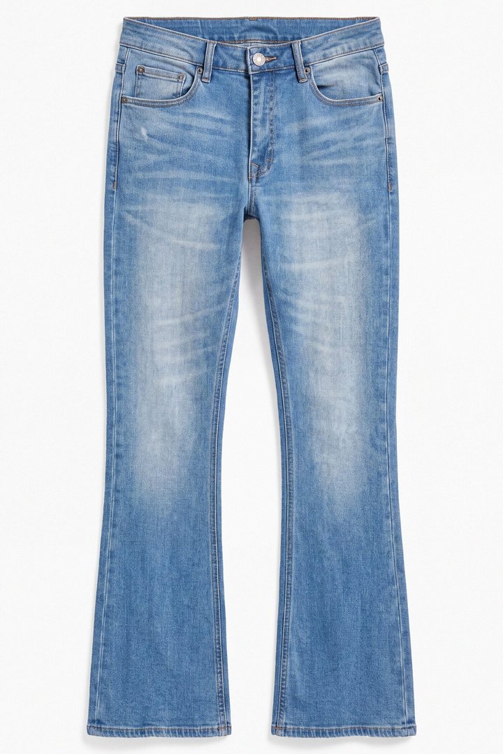 Essential Stacked Skinny Flare Stretch Jean - Medium Blue Wash