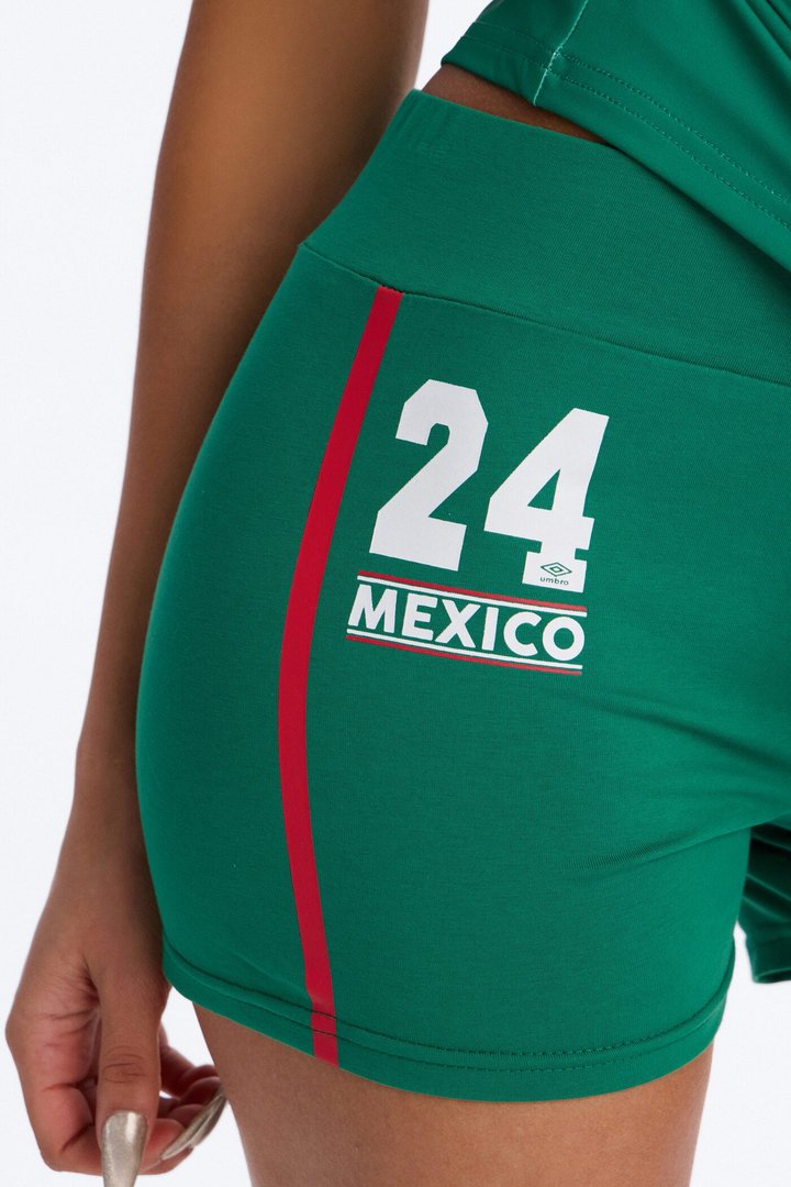 Umbro Mexico Soccer Micro Shorts - Green