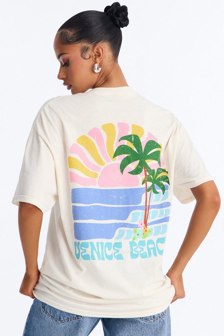 Venice Beach Summer Forever T-Shirt - Off White