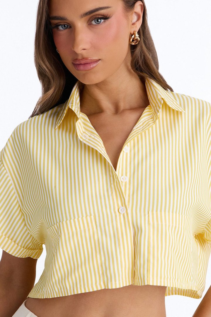 By The Bay Striped Shirt - Mustard/combo